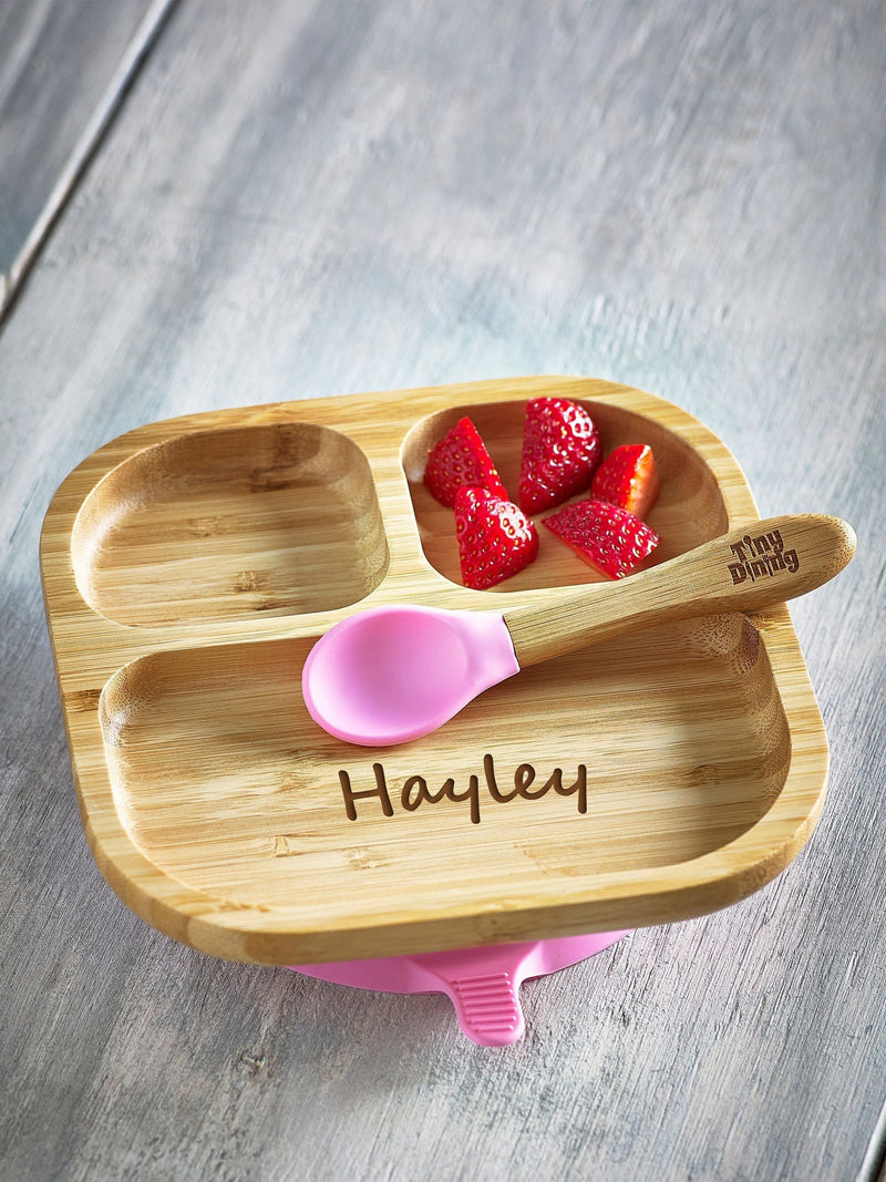 Loveabode personalised baby farm feeding plate 180mm, UK version