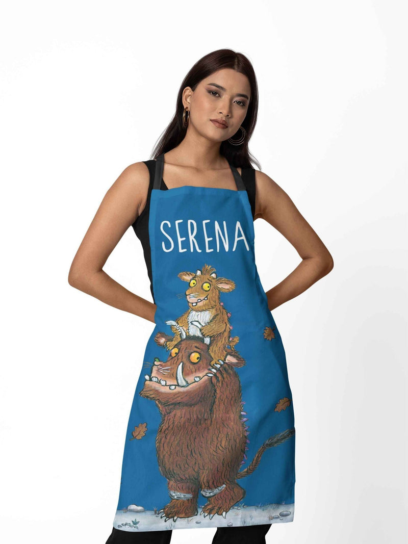 Star Editions Gruffalo's Child blue cotton apron (British brand)