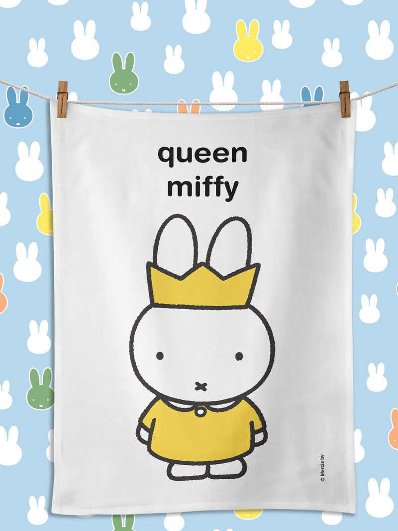 Star Editions personalised Queen Miffy tea towel 50x70cm (British brand)