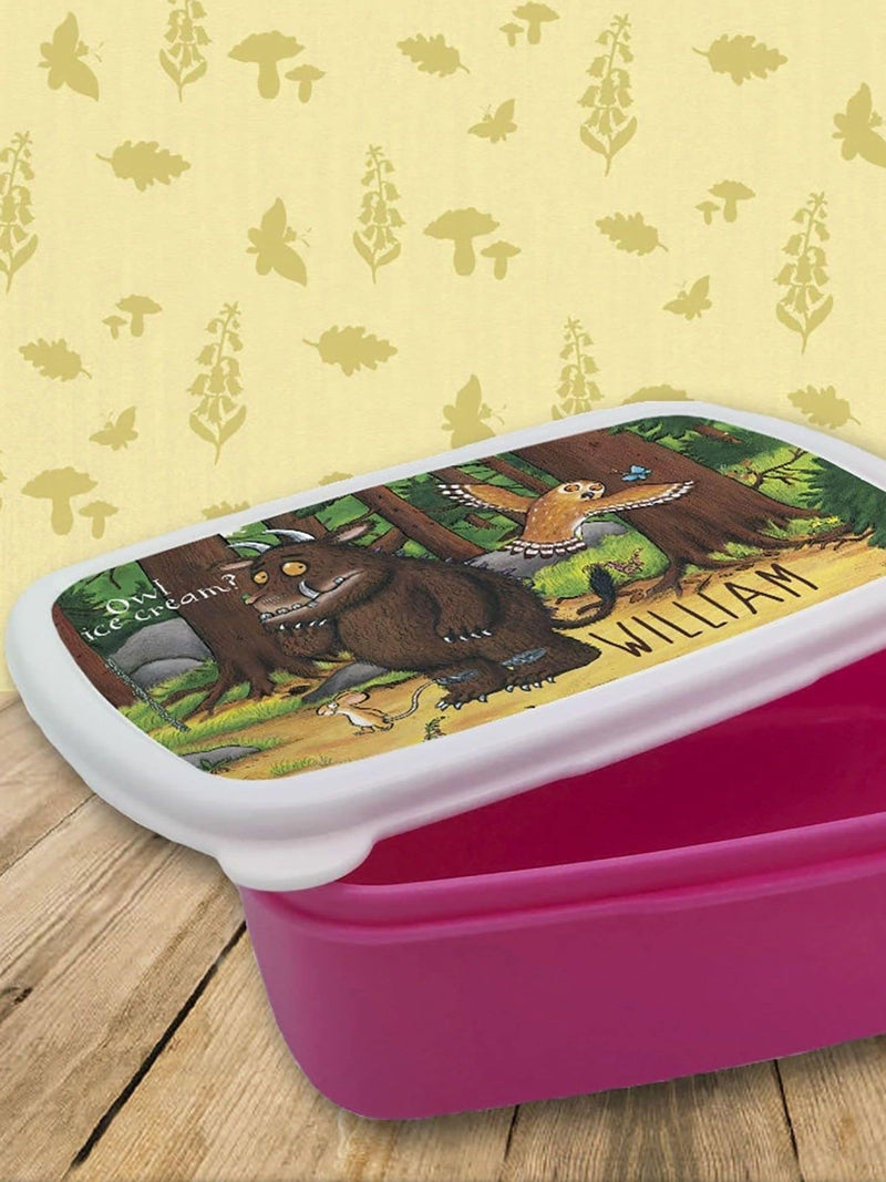 Star Editions personalised Gruffalo and owl lunch box - British product