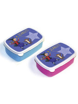 Next Star Editions Personalised Witch And Cat Room On The Broom Blue/Pink Lunch Box- Buy online at McGrocer