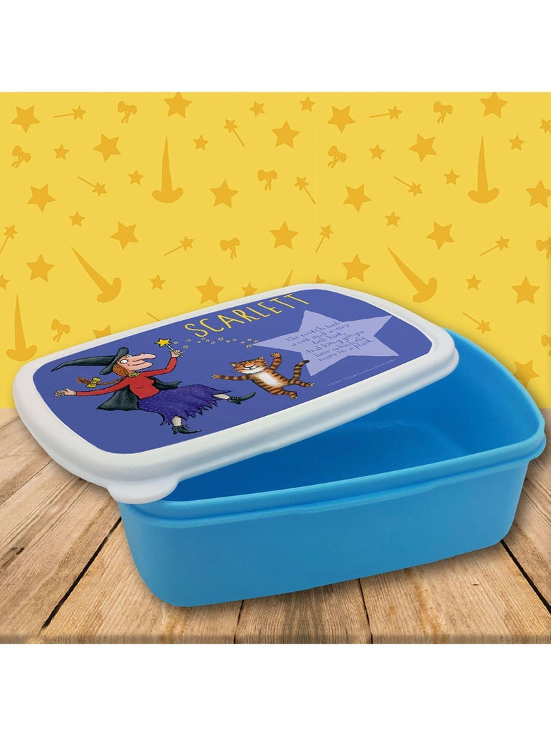 Star Editions Witch and Cat Room on the Broom lunch box, imported from the UK