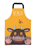 Star Editions yellow Gruffalo personalised childrens cotton apron (British brand)