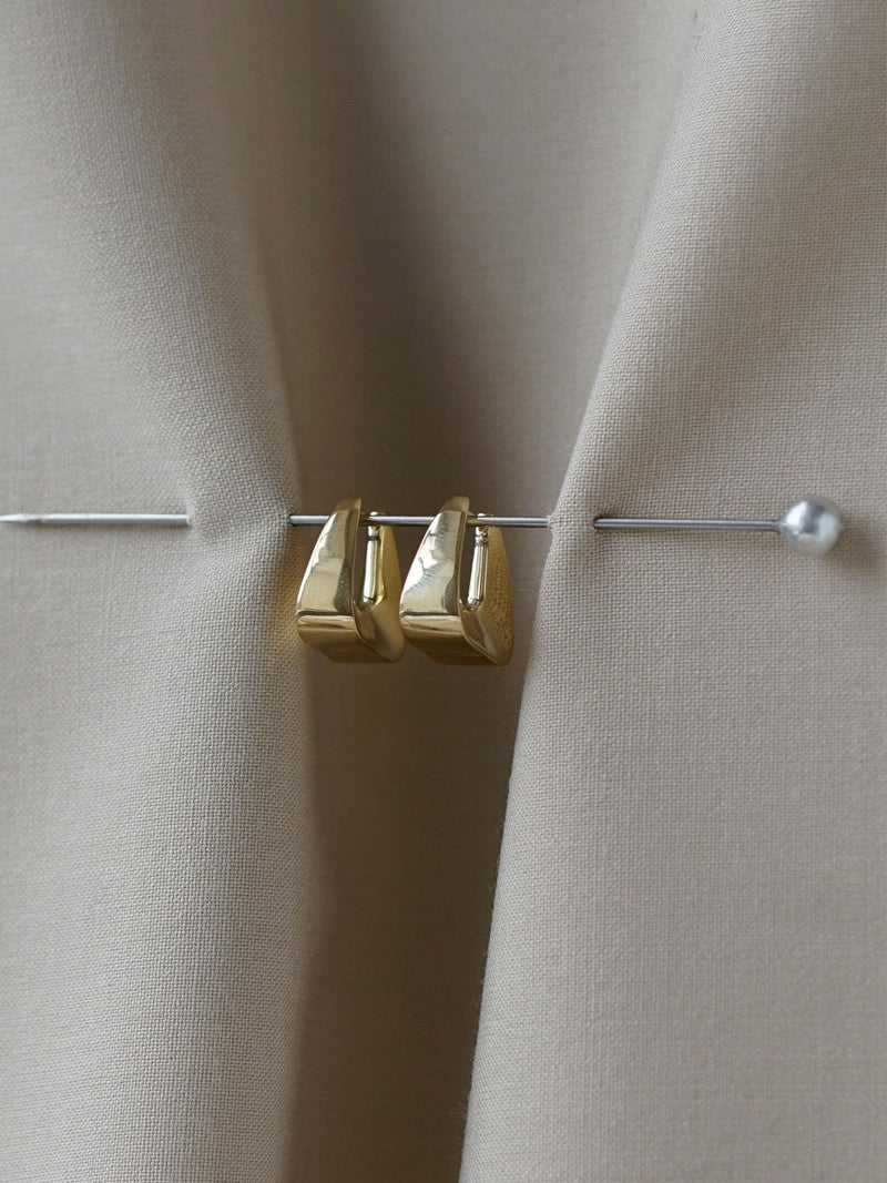 Otiumberg gold vermeil Delta hoops, UK version