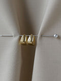 Otiumberg gold vermeil Delta hoops, UK version