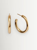 Otiumberg gold vermeil chunky hoop earrings (British brand)