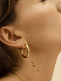 Otiumberg gold vermeil chunky hoop earrings (British brand)