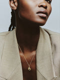 Otiumberg gold vermeil fluid pebble necklace (British brand)