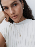 Otiumberg gold vermeil Stilla earrings, imported from the UK