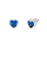 Next Radley Sterling Silver Ladies Blue Stone Heart Stud Earrings - Accessories- Buy online at McGrocer