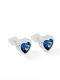 Radley blue stone heart stud earrings, imported from the UK