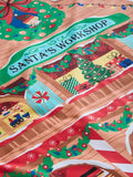 Catherine Lansfield Navy Blue Christmas Santa's Workshop Duvet Cover Set - British product