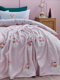 Catherine Lansfield vintage Santa fleece throw 130x170cm, UK version