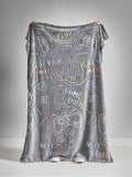 Catherine Lansfield grey glow in the dark fleece throw 130x170cm, imported from the UK