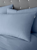 Catherine Lansfield chambray blue pillowcases 50x75 cm, imported from the UK