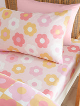 Drap-housse Catherine Lansfield rose rétro à marguerites
