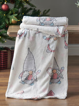 Next Catherine Lansfield Blush Pink Christmas Gonks Fleece Throw 130x170cm- Buy online at McGrocer