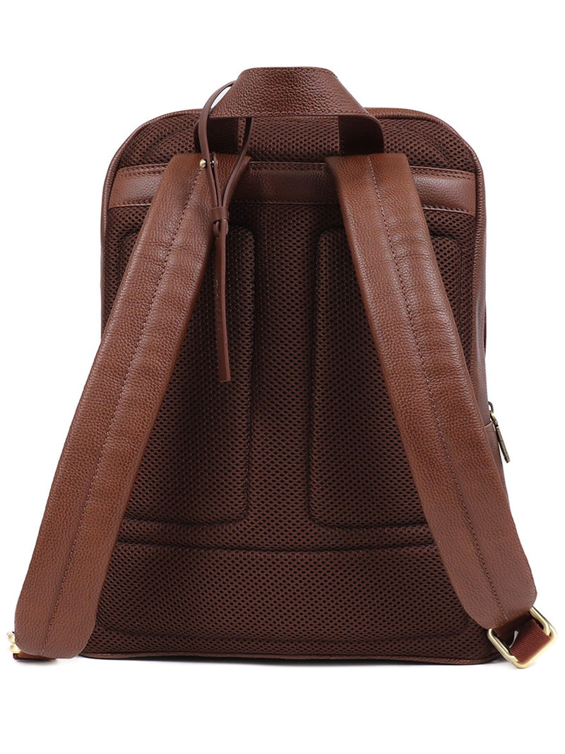 Jones Bootmaker brown Vally leather backpack, imported from the UK