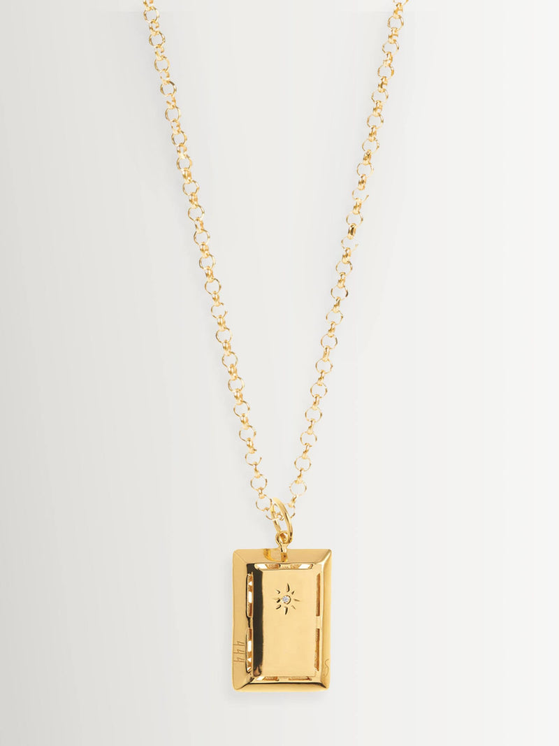 Hermina Athens gold plated angel pendant necklace, UK version