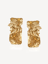 Next Hermina Athens Gold Plated Nike Foil Earrings- Buy online at McGrocer
