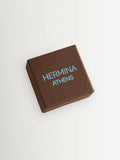 Hermina Athens gold plated Nike foil earrings, UK version