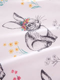 Catherine Lansfield pink bunny tail reversible duvet cover set - British product