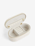 Off-White mini travel jewellery box, imported from the UK
