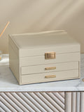 Faux leather jewellery box - British product