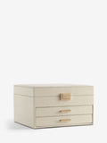 Faux leather jewellery box - British product