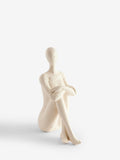 Natural Scandi sitting figure ornament 22.5cm - British product