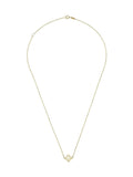 Beaverbrooks 9ct gold mother of pearl clover necklace, UK version