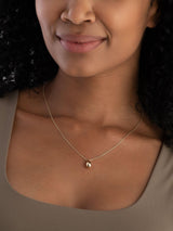 Next Beaverbrooks Gold Tone 9ct Gold Teardrop Necklace 45cm- Buy online at McGrocer