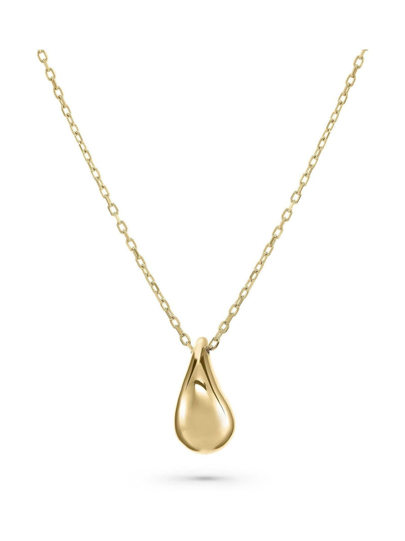 Beaverbrooks 9ct yellow gold teardrop necklace 45cm - British product