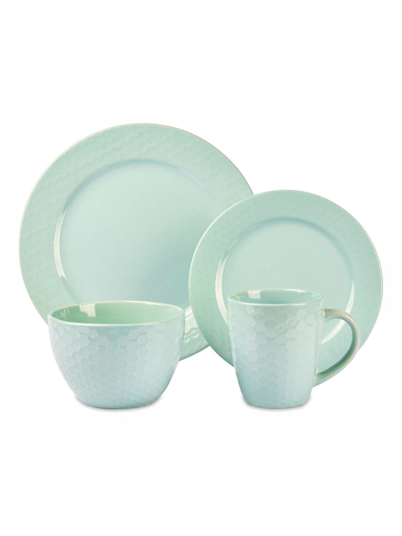 Bread + Butter green stoneware dinner set - British product