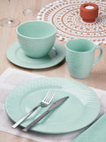 Bread + Butter green stoneware dinner set - British product