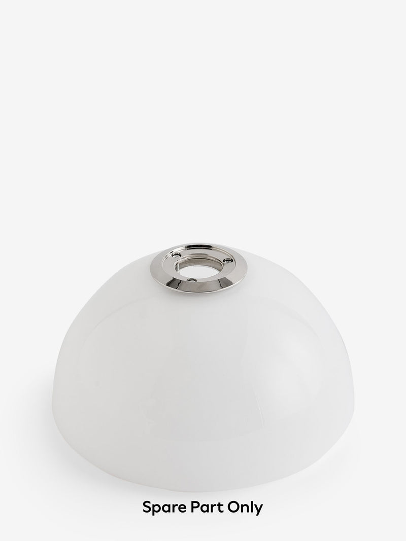 Layton white glass spare shade for flush light (British brand)