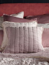 Next Secret Linen Store Vintage Rose Vivienne Quilted Cushion Cover 50 x 50cm- Buy online at McGrocer