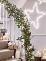 Next Lights4fun Oversized Pre Lit Berry White Christmas Garland 2m- Buy online at McGrocer