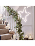 Lights4fun berry white Christmas garland 2m, UK version