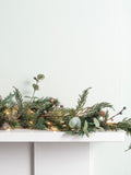 Lights4fun pre lit frost berry and pinecone garland 2m, UK version