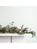 Lights4fun pre lit frost berry and pinecone garland 2m, UK version