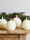 Lights4fun TruGlow Ball LED candles 8cm, UK version