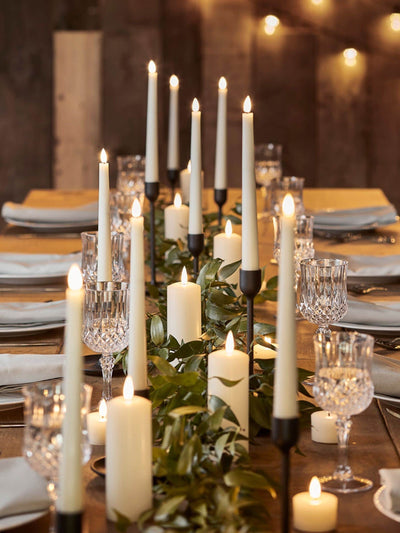 Next Lights4fun Ivory TruGlow Remote Control LED Taper Candles Set 22cm- Buy online at McGrocer
