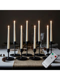 Lights4fun Ivory TruGlow® Remote Control LED Taper Candles