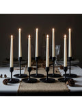 Lights4fun ivory LED taper candles 22cm, UK version