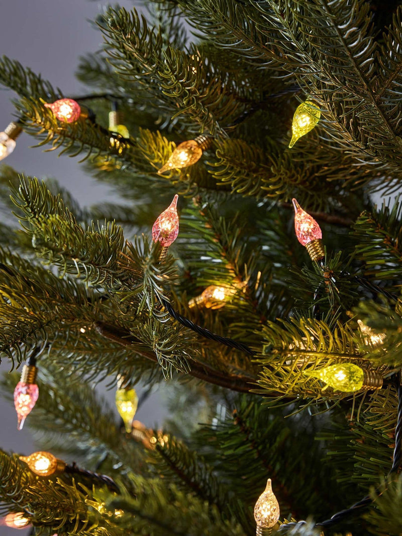 Lights4fun pastel C9 Christmas tree lights 150 bulbs, UK version