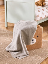 Next Jojo Maman Bébé Natural Bear Pointelle Knitted Baby Blanket- Buy online at McGrocer