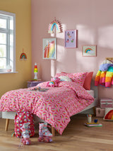 Little Bird by Jools Oliver Heart Rainbow Duvet Cover and Pillowcase Set