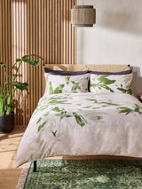 Next French Connection Green Azzurra 200 Thread Count Duvet Cover and Pillowcase Set- Buy online at McGrocer