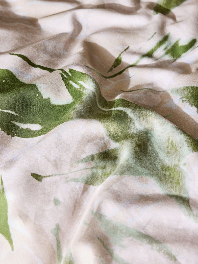 French Connection Green Azzurra duvet cover and pillowcase set - British product